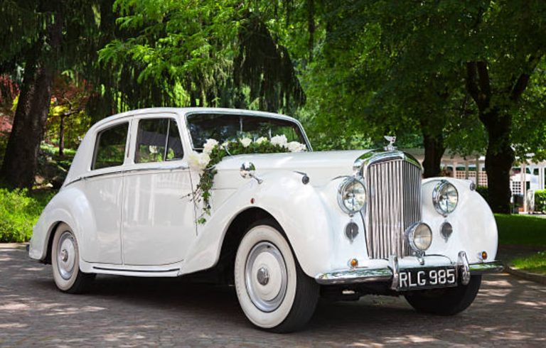 classic wedding car